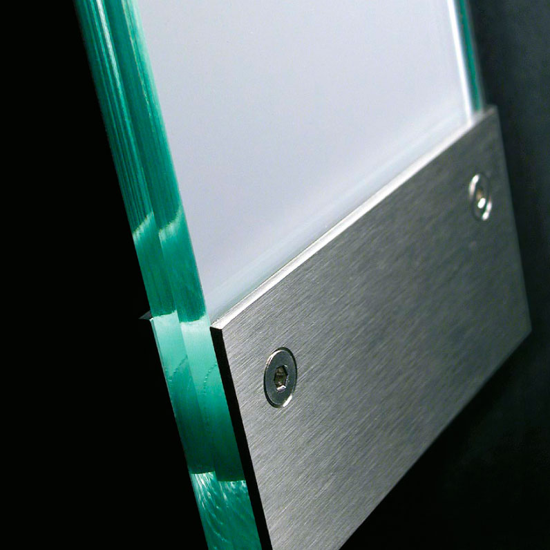 VISLUM placa senalizaci&oacute;n acero inoxidable SILENZIO