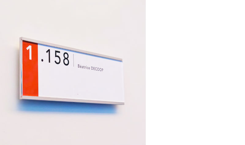 VISLUM placa aluminio para rotulo intercambiable SKWIZMI