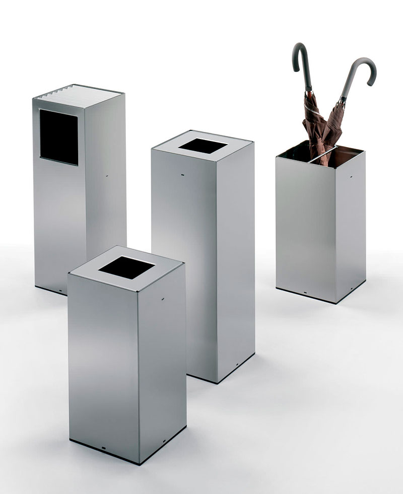 VISLUM papelera RIGA en acero inox