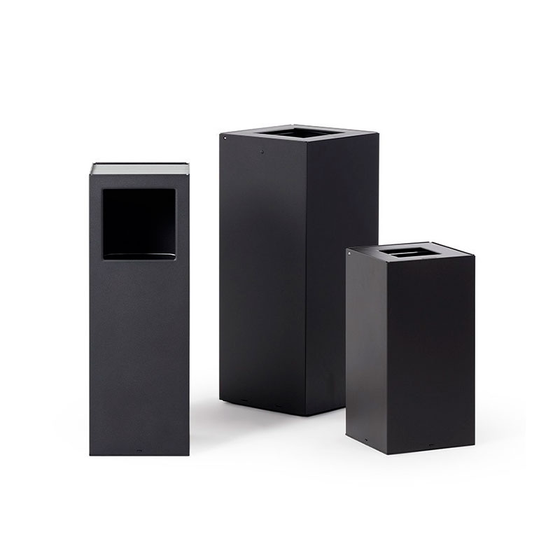 VISLUM papelera RIGA Basic negra