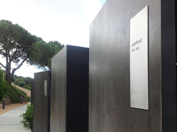 VISLUM placas senaletica aluminio para exterior CAMI DEL REP&Ograve;S