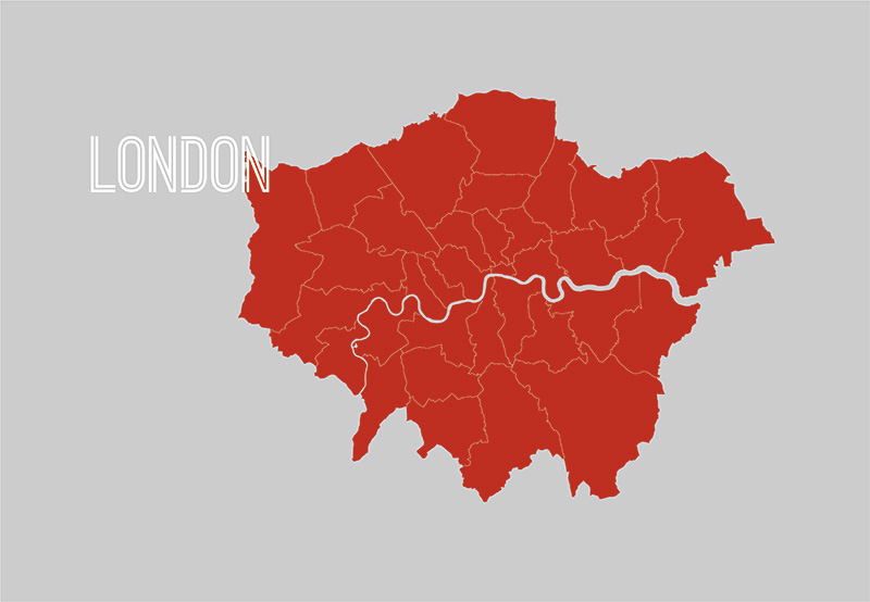 VISLUM vinilo pared London city