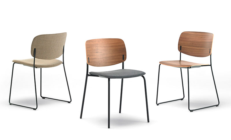 VISLUM silla apilable ARYN WOOD
